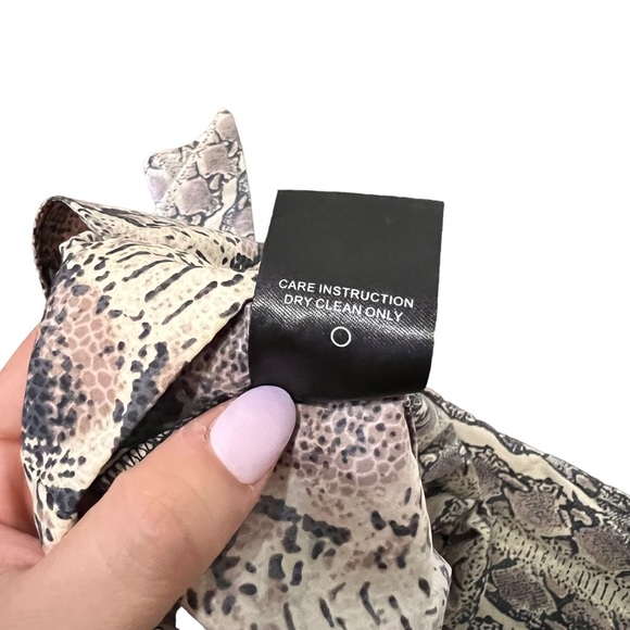 LPA Halden Nylon Pant in Tan Snake Color:Tan Snake Large - Picture 14 of 14